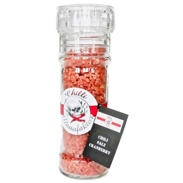 Chili Cranberry Salz mit leichter Schärfe in der Mühle kaufen