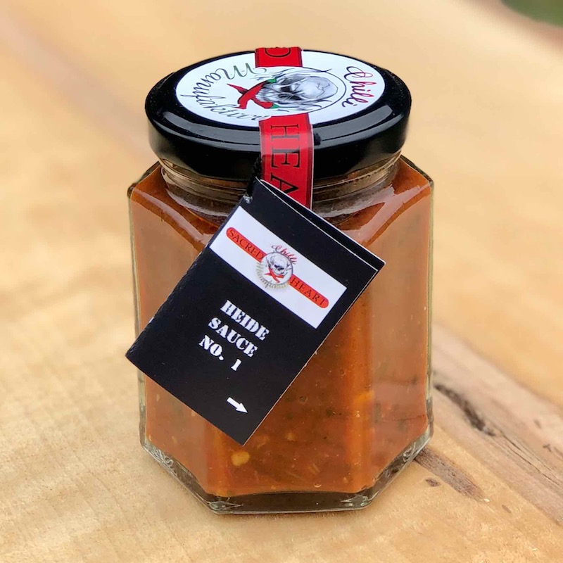 Heide Sauce Chilisauce zum Grillen mit leichter Schärfe im Glas von der Chilli Manufaktur kaufen