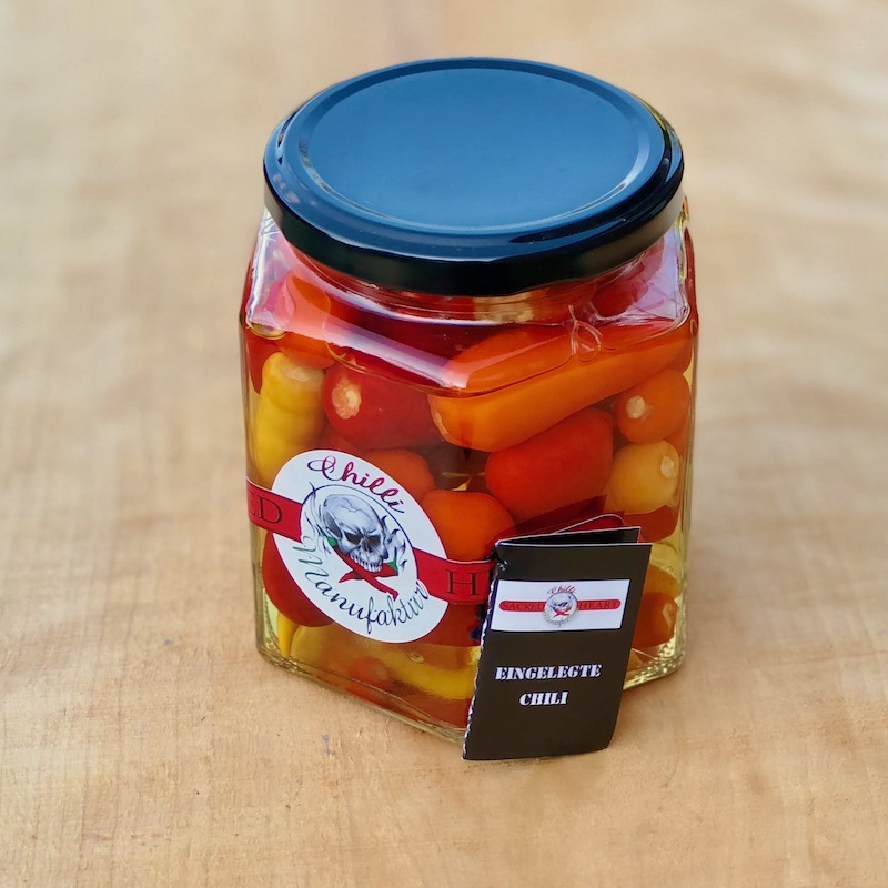 eingelegte Chili Schärfegrad 8 kaufen eingelegte Chili Schärfegrad 8 im Glas von der Chilli Manufaktur kaufen