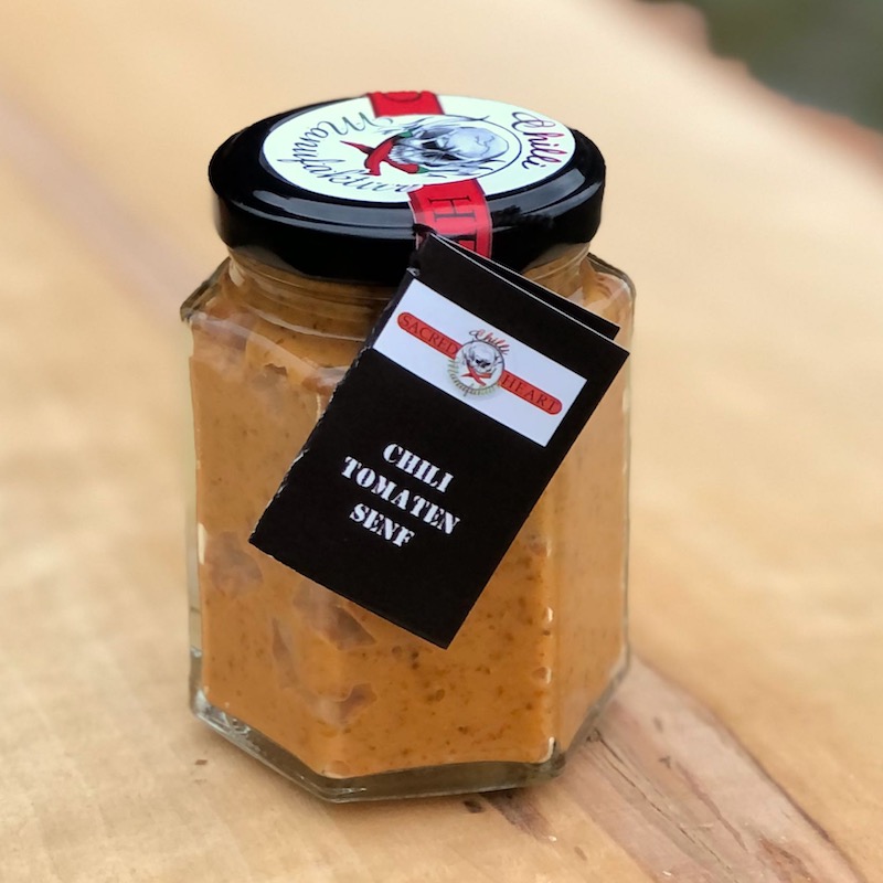 Scharfer Chili Tomaten Senf kaufen Scharfe Chili Tomaten Senf im Glas kaufen