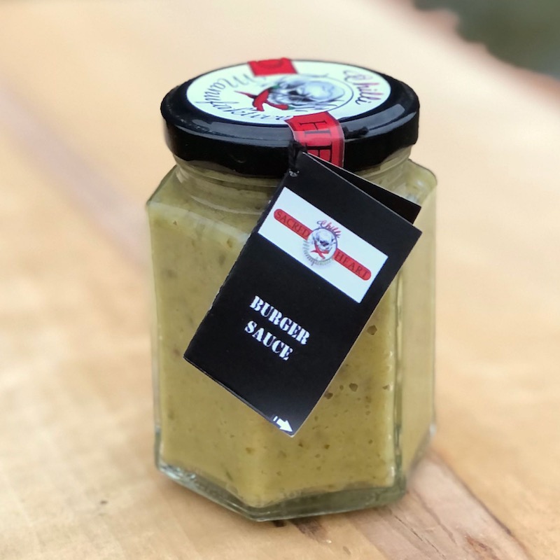 Burger Sauce mit Zwiebeln, Gurke und Senf kaufen Burger Sauce mit Zwiebel, Gurke und Senf aus der Lüneburger Heide kaufen