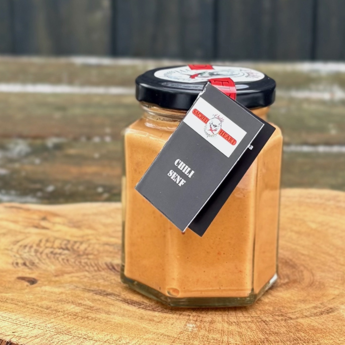 Glas mit Chili Senf zum kaufen