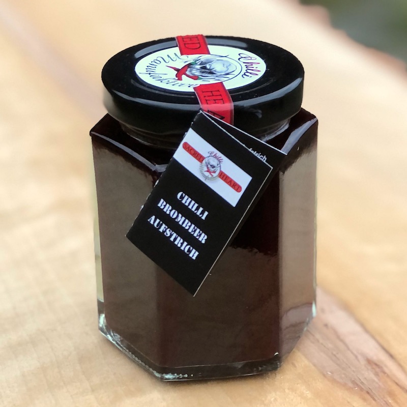 Chili Brombeer Aufstrich kaufen Brombeer Aufstrich mit Chili verfeinert aus der Lüneburger Heide kaufen