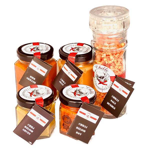 Chili Grillset - Chili Set für Griller Auf dem Bild sieht man das Chili Grillset - Chiliset für Griller