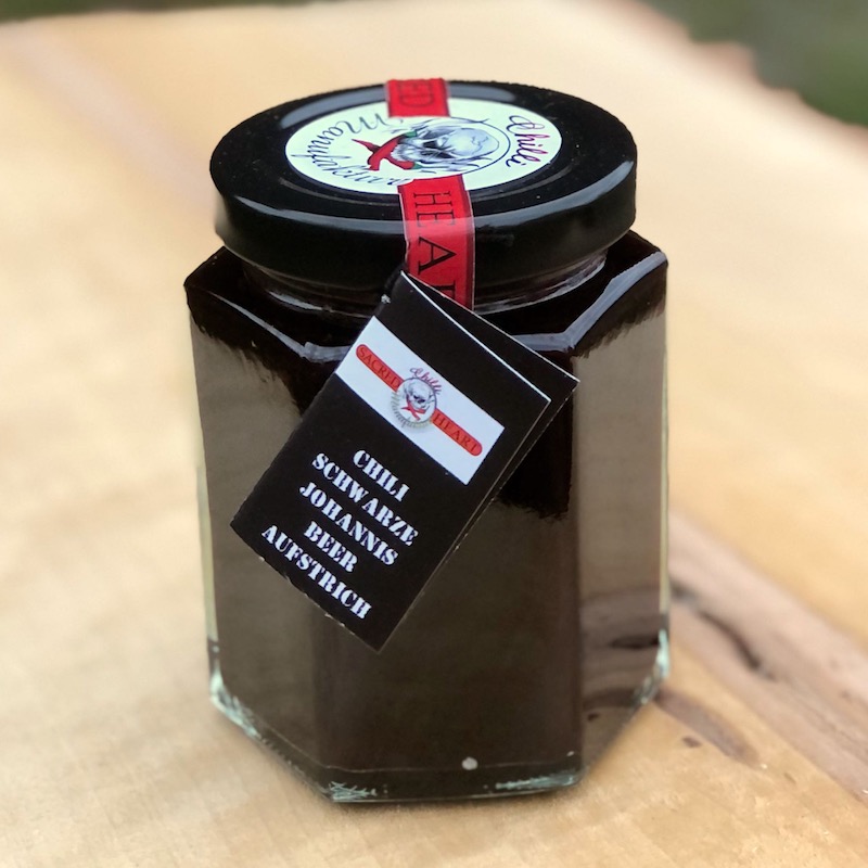 Chili Schwarze Johannisbeeren Aufstrich kaufen Glas mit Chili schwarze johannisbeeren Aufstrich zum kaufen